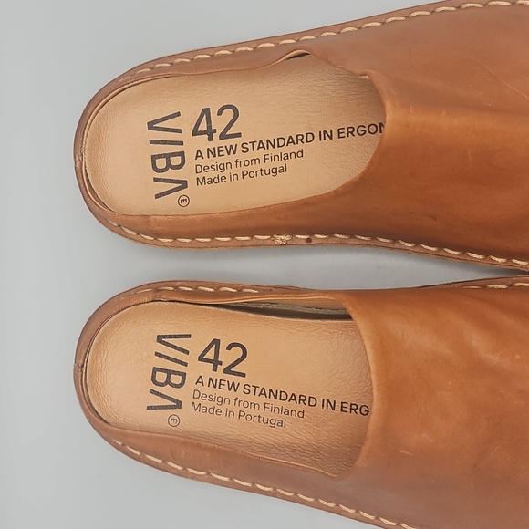 VIBAe Men’s Saint Tropez Leather Sandals Tan Size EU 42 US 9 - Picture 11 of 13